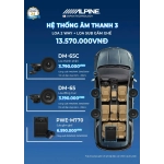 Hệ Thống Âm Thanh 3 - Loa 2 Way + Loa Sub Gầm Ghế 