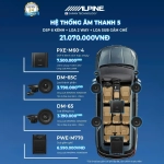 Hệ Thống Âm Thanh 5 - DSP 6 Kênh + Loa 2 Way + Loa Sub Gầm Ghế