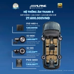 Hệ Thống Âm Thanh 6 - DSP 6 Kênh + Loa 2 Way + Loa Sub Gầm Ghế